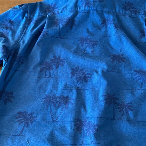 Reyn Spooner Shirt Adult Large Blue Hawaiian Tropic Button Up Mens Large Prokids - Picture 7 of 9